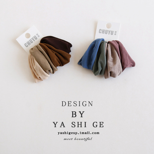 宽边无接缝发圈简约高弹力耐用头绳扎头发皮筋不伤发马尾发绳头饰