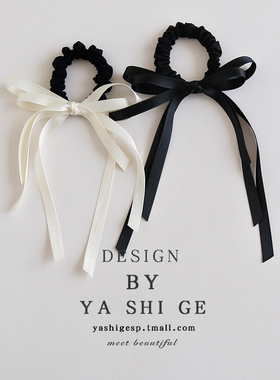 jennie同款蝴蝶结丝带绑发飘带发绳发带芭蕾风发圈双马尾头绳头饰