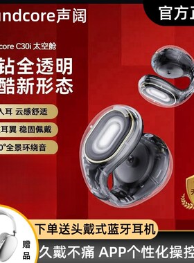 Soundcore声阔C30i太空舱无线蓝牙耳机久戴不痛耳夹开放式24新款
