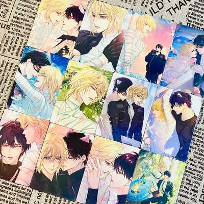 55张人鱼陷落镭射小卡白楚年兰波动漫周边高清自印lomo卡原创闪卡