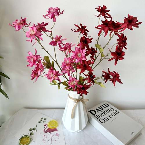 跨境新款仿真插花系花列燕工雀兰酒店宴会派对节日燕雀兰布置假花