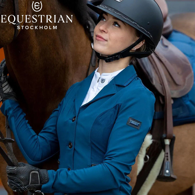 STOCKHOLM马术骑士服瑞典进口骑行训练透气舒适马术比赛服装领花