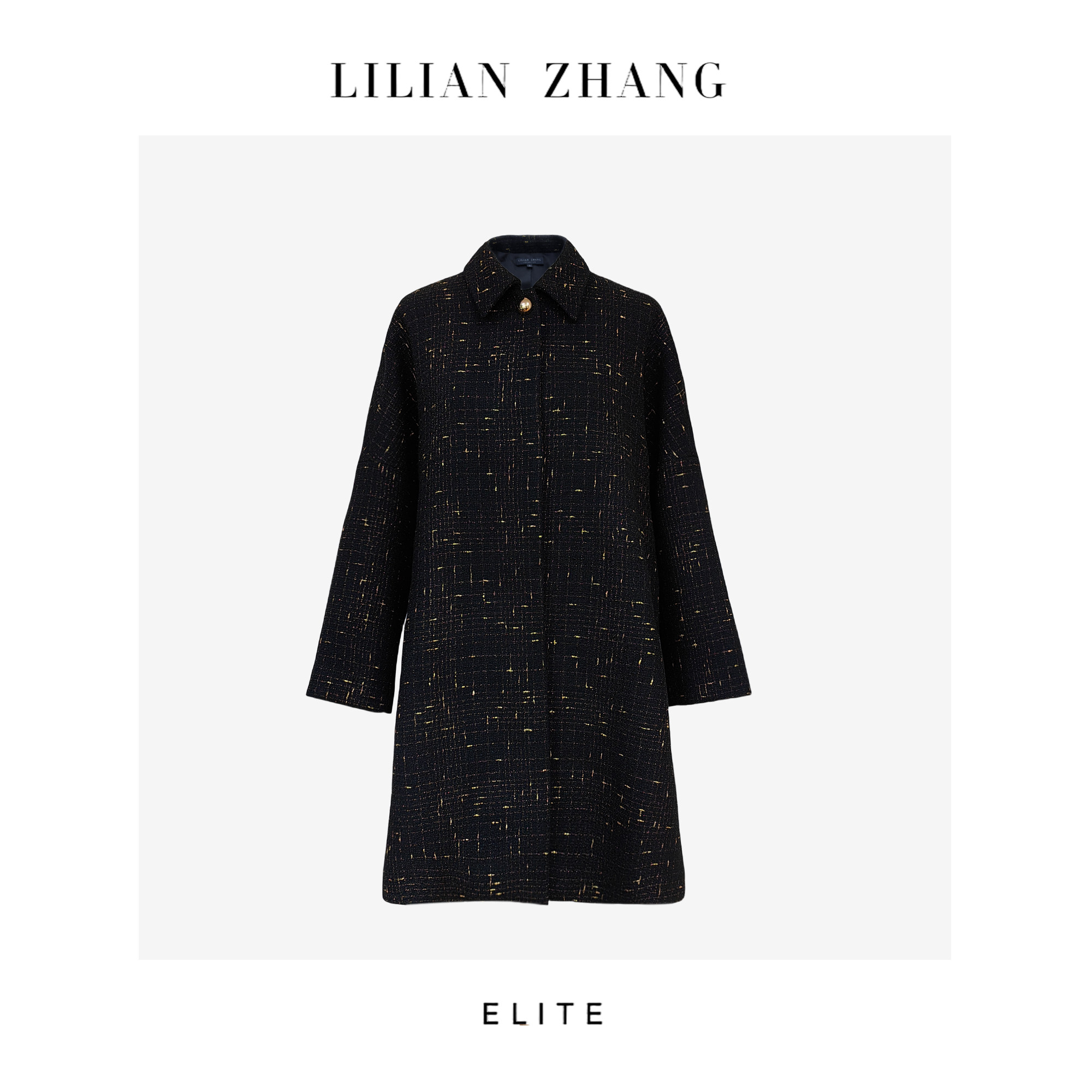 E定制—收藏级—时尚轮回—轻奢风—Aline中长款高级大衣 2406010