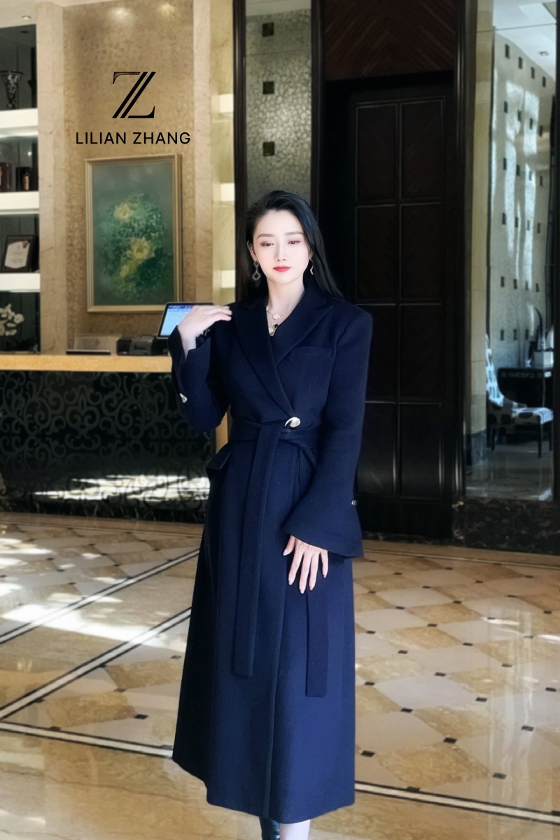 长款大衣LILIANZHANG羊绒都市