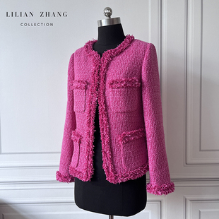 名媛粗花呢小香风外套 LILIAN 中GU风 Lady挚爱 2205043 ZHANG