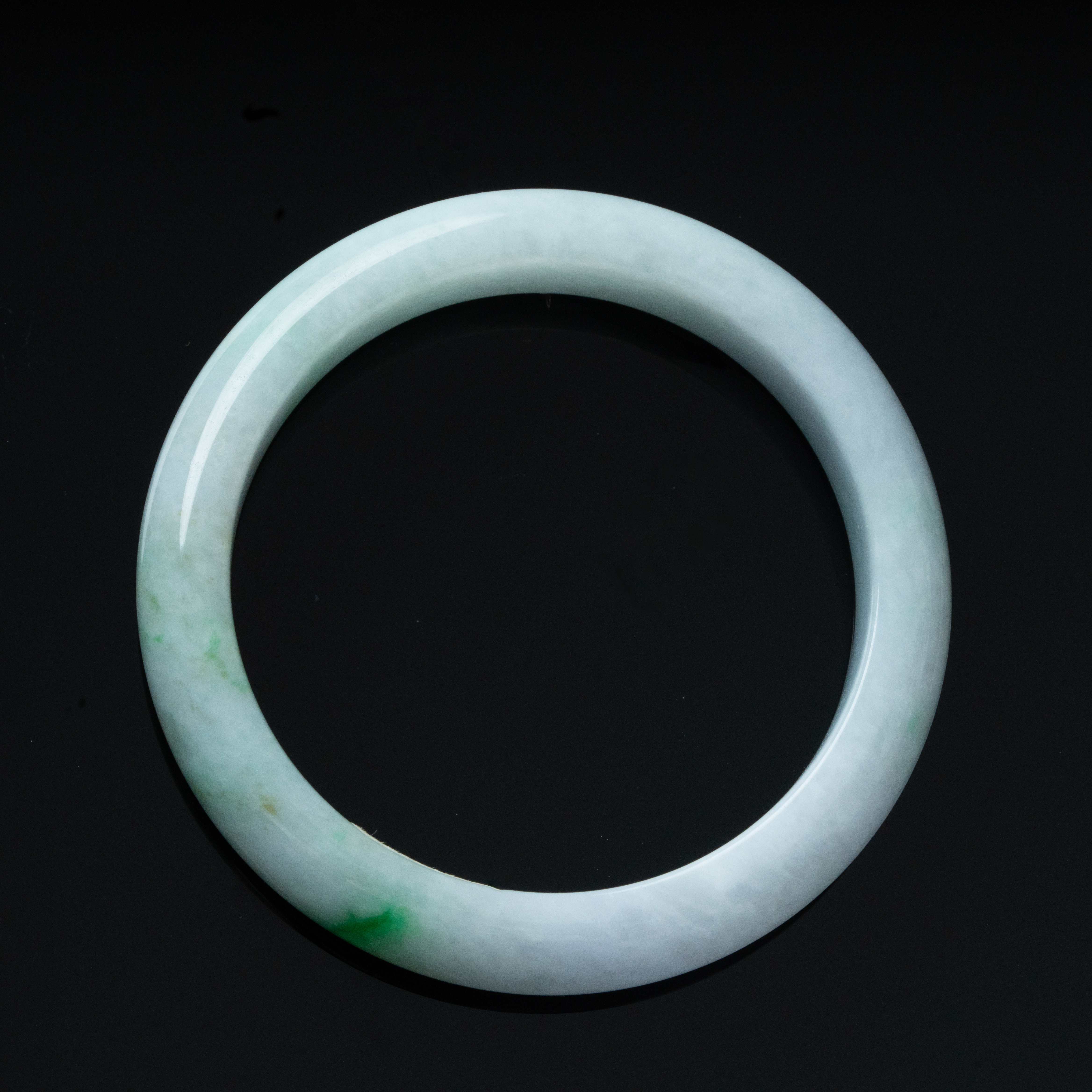 天然翡翠手镯 平安镯