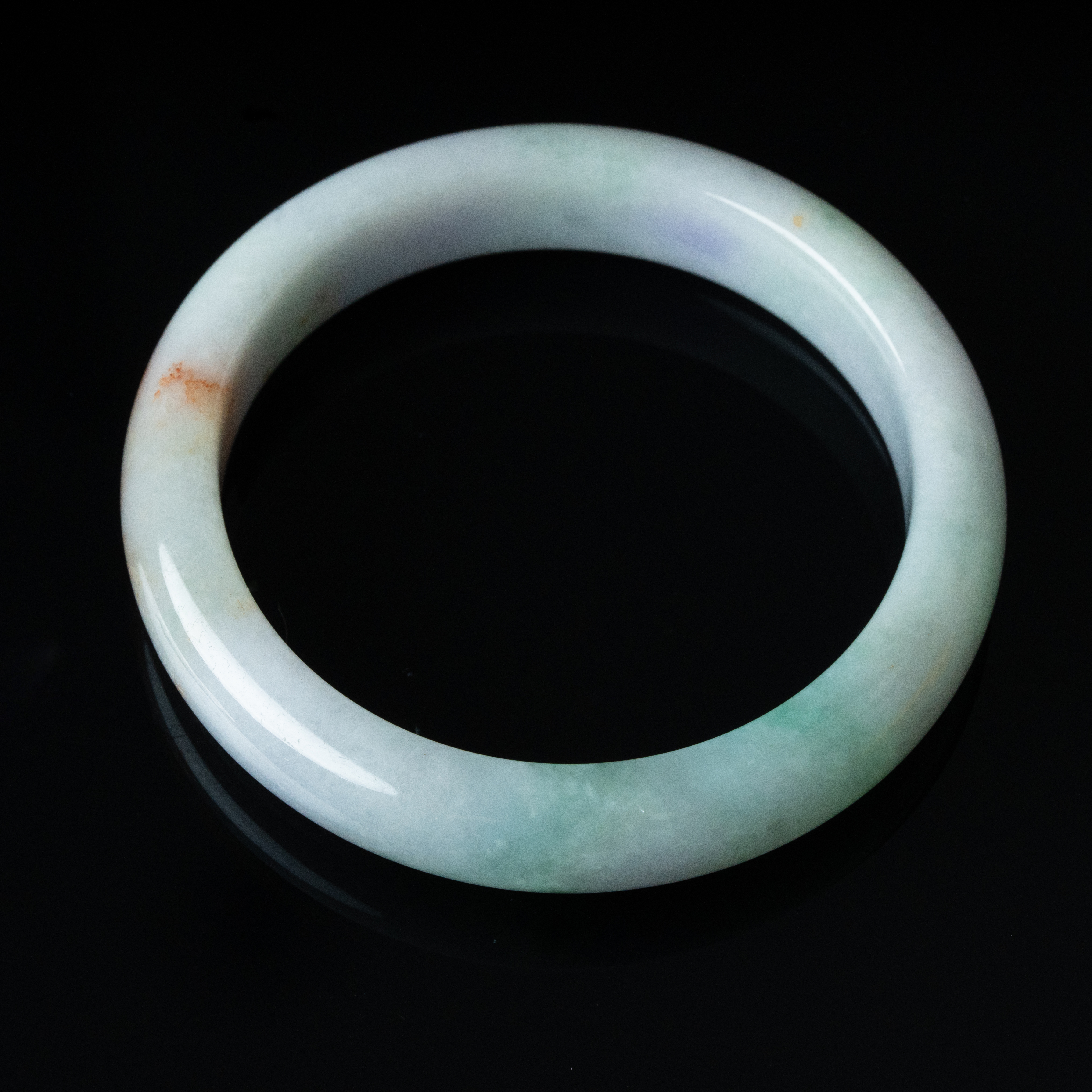 天然翡翠手镯 平安镯