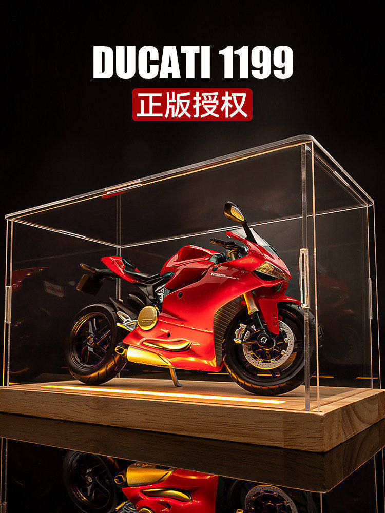 机车模型杜卡迪v4s摩托车模型1199合金仿真手办收藏摆件男生礼物