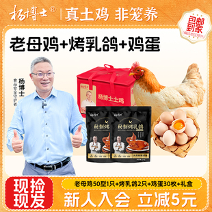 【节庆礼包】杨博士深山散养年份皖南老母鸡秘制烤乳鸽土鸡蛋礼盒