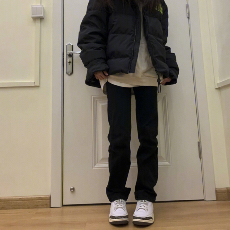 美式高街复古窄版直筒修身百搭牛仔裤男春秋小众高腰显瘦烟管裤子
