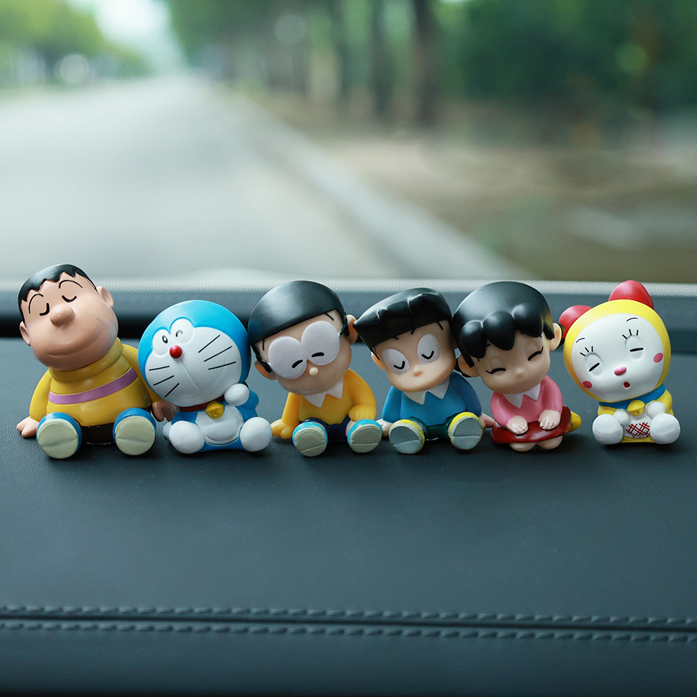哆啦车载摆件大雄胖虎周边