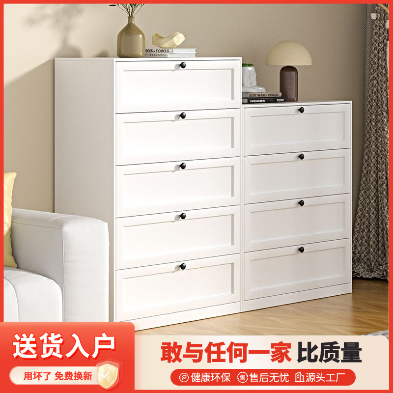床头柜卧室床边铁艺收纳储物柜白色简约客厅电视机旁边组合抽屉柜,住宅家具,斗柜,淘宝优惠券,粉丝福利购,淘宝优惠卷