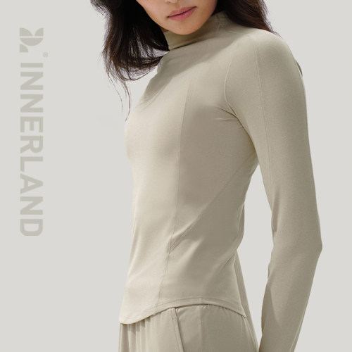 INNERLAND曲线分割修身长袖T恤