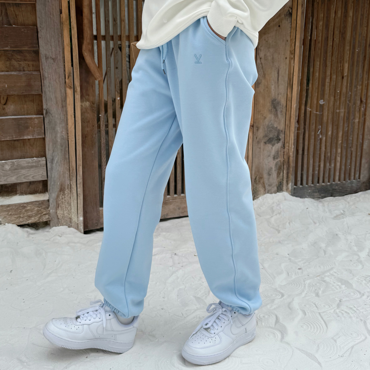 轻奢女大童加绒裤子高品质运动裤