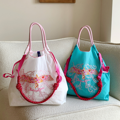 ballchain日系凤凰花朵刺绣购物