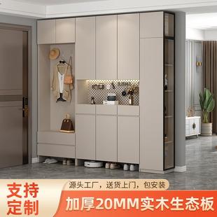 家用门口实木大容量多层入门楼道走廊阳台入户靠墙鞋 新款 柜储物柜