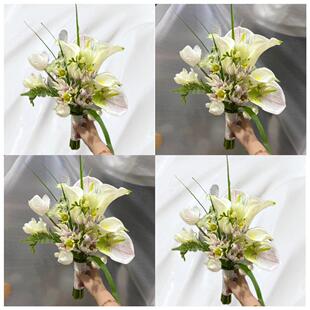 森系外景旅拍订婚领证新娘手捧花婚礼婚纱照拍照道具仿真混搭花束