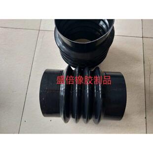 内径160橡胶波纹管pvc管道连接软管桥梁管道改建排水软连接伸缩节