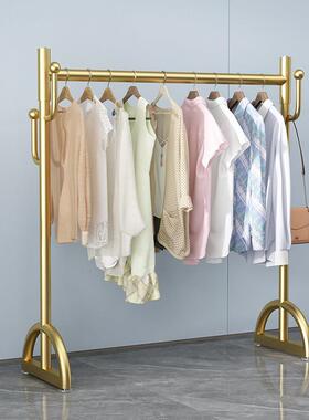 衣架落地卧室挂衣架家用阳台晾晒凉衣捍床边晚上放衣服转角衣帽架