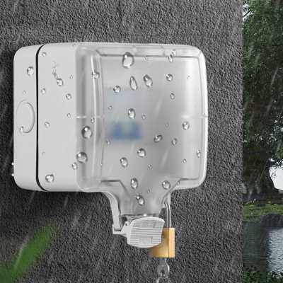 明装空气开关保护盒带锁户外露天空开保护罩防水防雨防溅保护盖罩