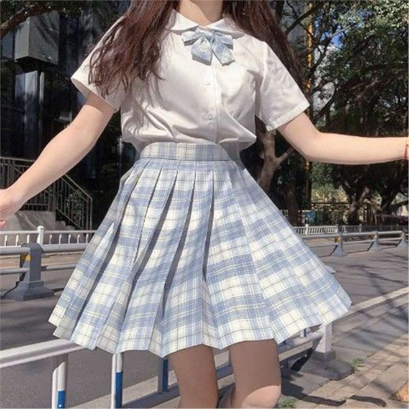 儿童jk制服套装12岁可爱女童白冥格裙上衣海军风水手服短袖夏季图片