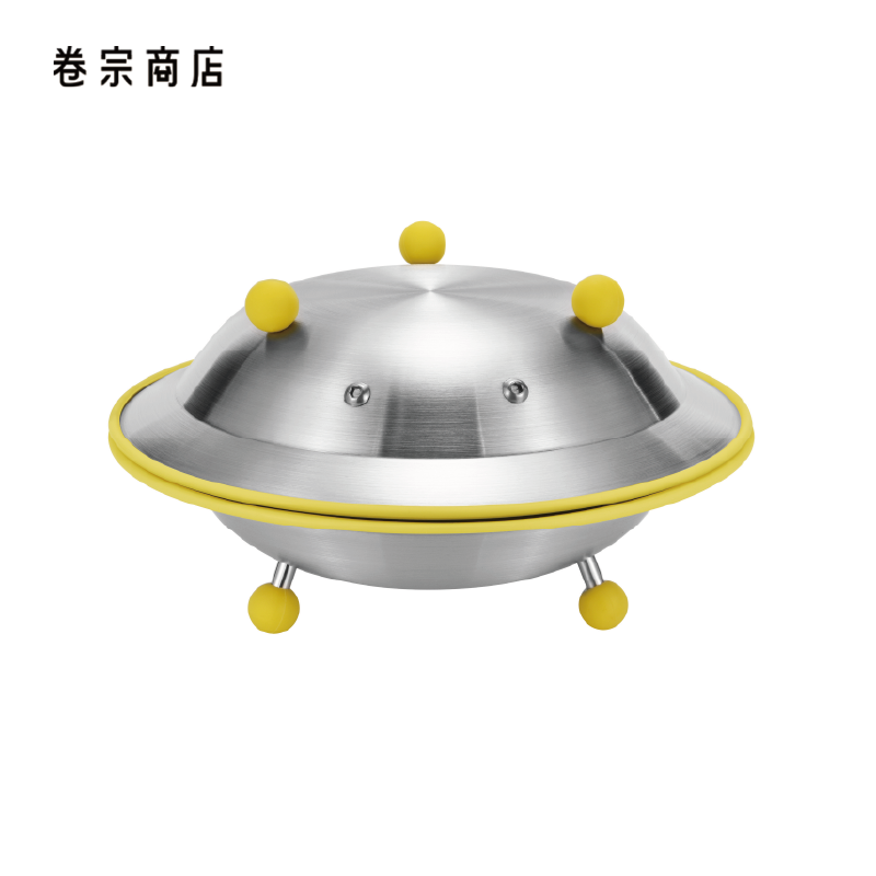 卷宗商店 | Palform 外太空特队不锈钢餐盘水果盘圆形托盘沙拉碗,餐饮具,餐用托盘,淘宝优惠券,粉丝福利购,淘宝优惠卷