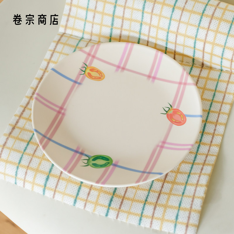 卷宗商店 | HooBin 餐盘套装高级感创意家用餐具卡通圆形点心盘