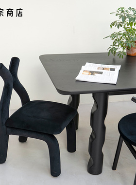 卷宗商店 | Sun at Six X型餐椅 白色中古异形设计实木餐椅