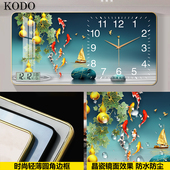 餐厅表挂墙 新款 装 饰画轻奢静音时钟现代钟表挂钟客厅家用北欧时尚