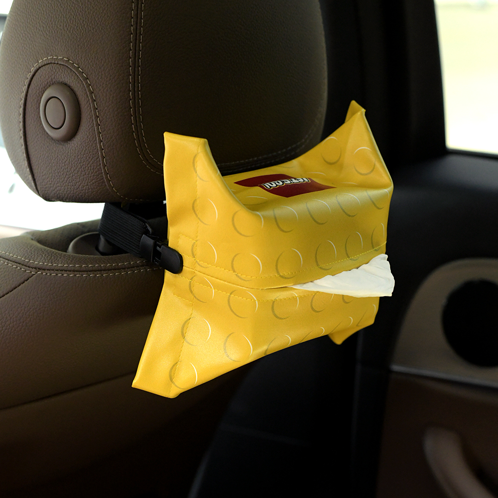 金金兔创意车载纸巾盒布艺潮流搞怪汽车车用挂式防水皮纸巾套挂袋