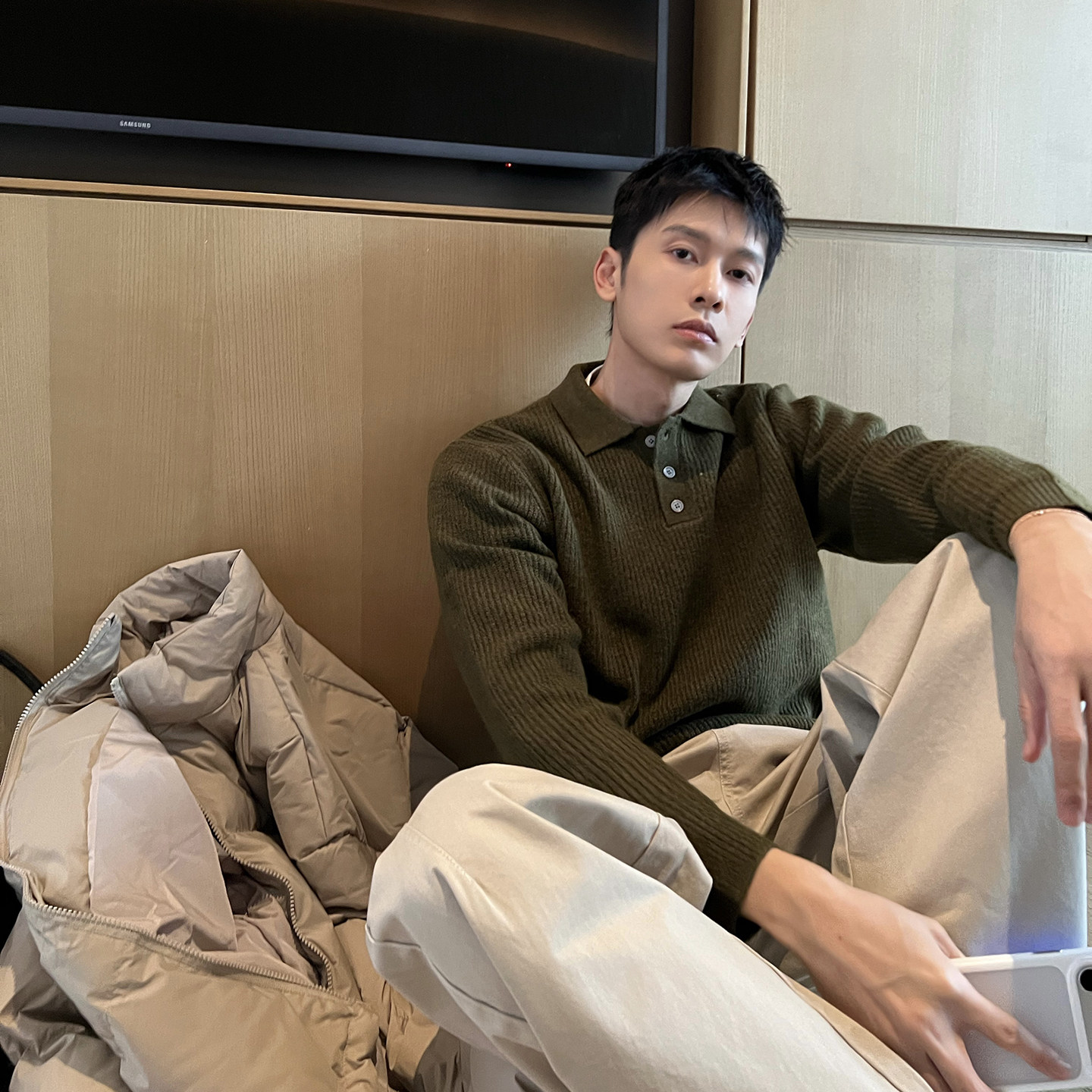 马克斯星球 老钱风简约纯色polo翻领针织衫男秋冬休闲长袖毛衣,男装,针织衫/毛衣,淘宝优惠券,粉丝福利购,淘宝优惠卷