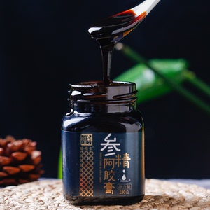 膳精方参精阿胶膏古法熬制人参阿胶山药滋补气养生血膏滋180g/瓶
