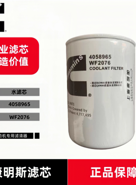 康明斯4058965水滤芯WF2076  3318319 BW5076 3305371  1214922H1