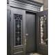 锌合金别墅大门双开门新中式 自建房进户大门入户防盗门家用平移门