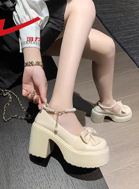 啄木鸟玛丽珍单鞋女士防滑小皮鞋