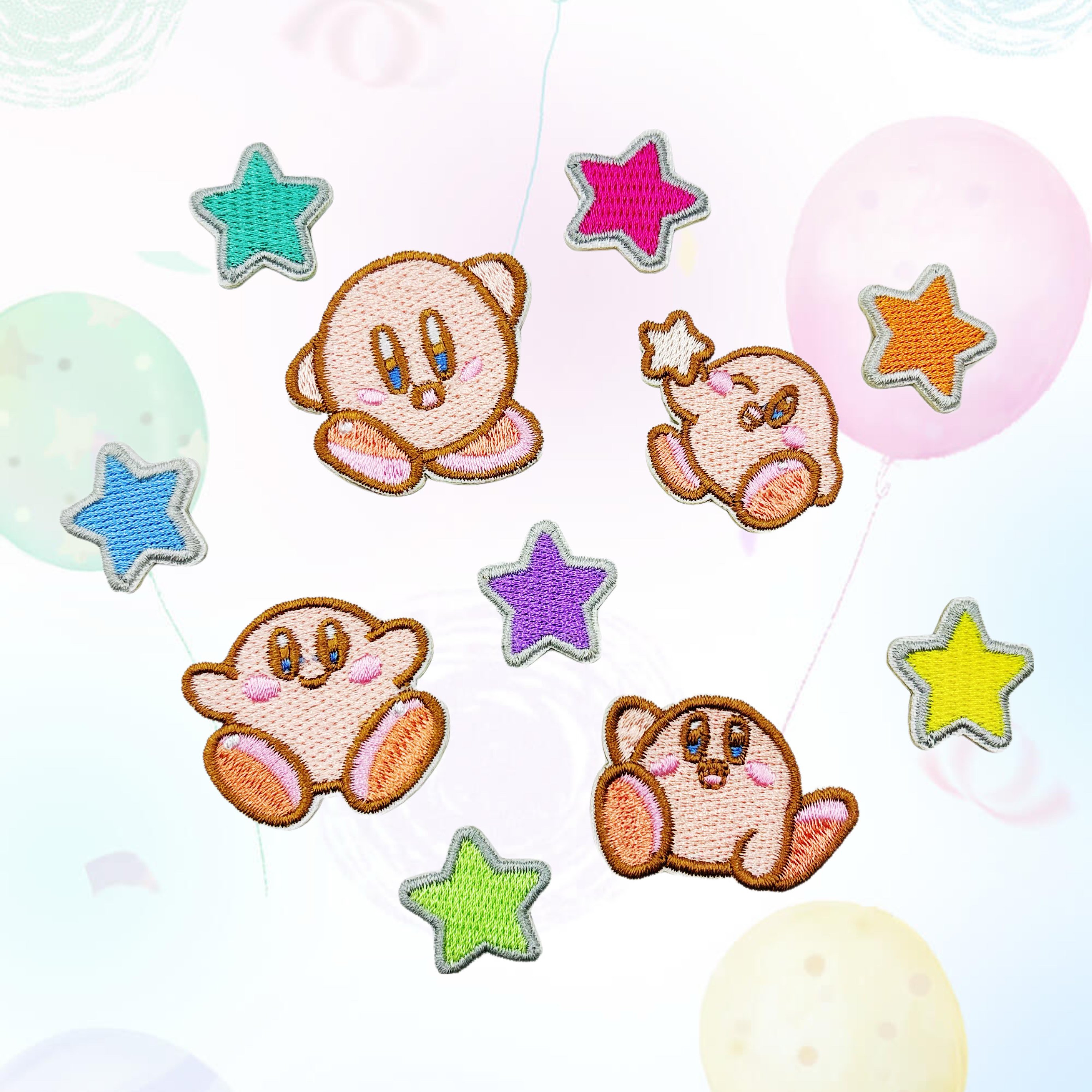 星之卡比刺绣布贴自粘羽绒服修补破洞补丁贴卡通包包手帐装饰贴花,居家布艺,布贴,淘宝优惠券,粉丝福利购,淘宝优惠卷