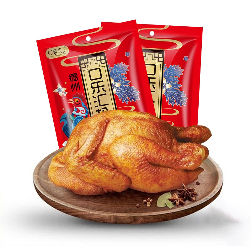 口樂(lè)匯德州五香扒雞雞肉零食山東特產(chǎn)開(kāi)袋即食500g*1
