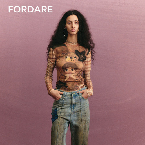 fordare搞怪小熊梦幻乐园系列T恤