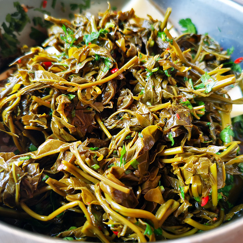 帕贡菜云南特产傣族泡野菜树头菜帕棍菜德宏芒市腌怕控佤族鸡爪菜