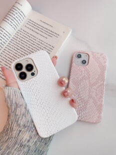 高级感奢华 12pro皮质11保护套xs软壳简约14plus个性 新款 16pro麟纹蛇皮15适用苹果14promax手机壳iPhone13女款