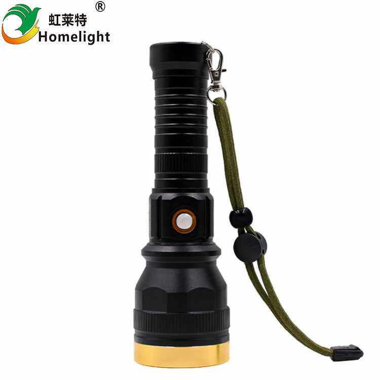 新款T6强光26650大功率定焦远射铝合金手电筒 LED户外探照探洞灯