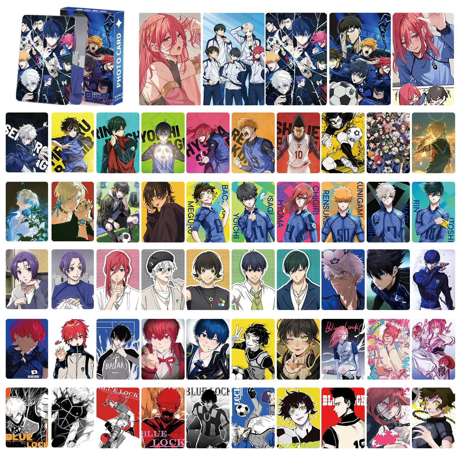 蓝色监狱镭射卡片洁世一小卡凪诚士郎蜂乐回LOMO卡二次元体育动画