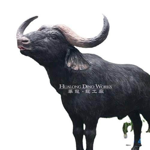 猎豹捕食水牛仿真模型造景景区公园摆件自贡源头厂家仿真产品