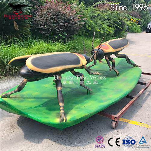 仿真机械萤火虫摆件景区儿童乐园美陈引流摆件工厂制作