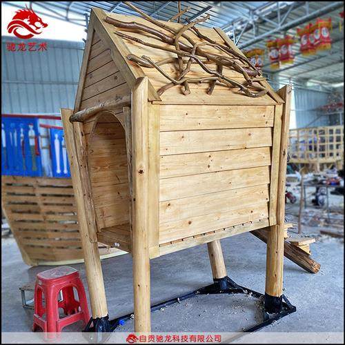 儿童乐园游乐防腐木火车室外拓展无动力乐园攀爬滑梯游艺装置定制