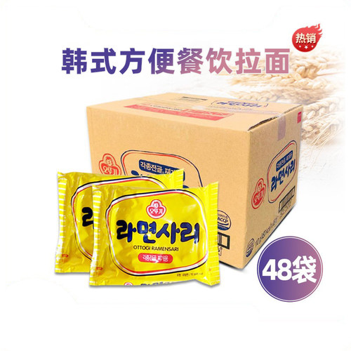 韩国进口不倒翁拉面饼48包