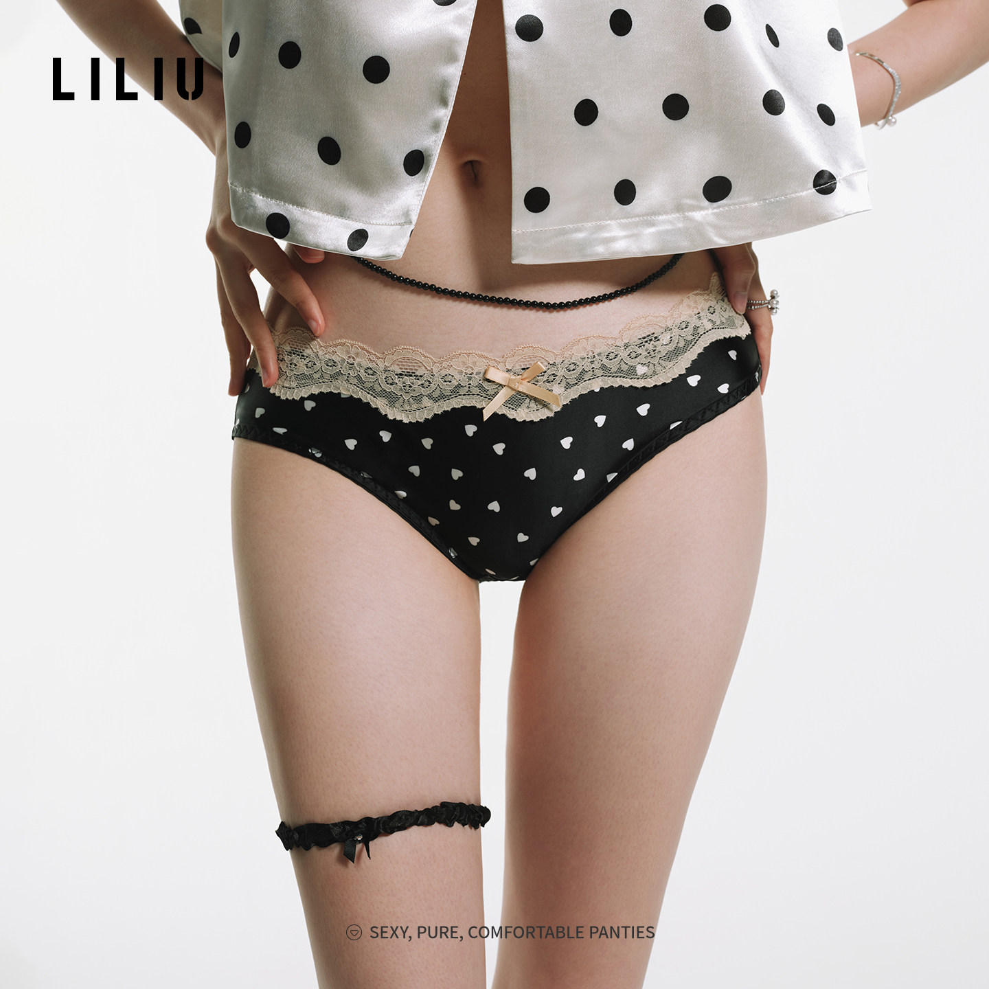 LILIU|啵啵小姐·波点印花内裤女图片