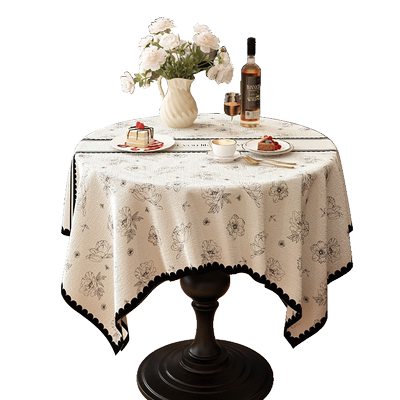 法式高级感布艺无异味防水桌布