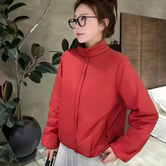 短款立领轻薄棉服外套女2026秋冬季新款宽松百搭显瘦休闲保暖棉衣