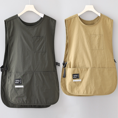 围裙马甲上班餐饮咖啡店专用定制